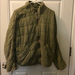 Free People Quilted Dolman Knit Jacket